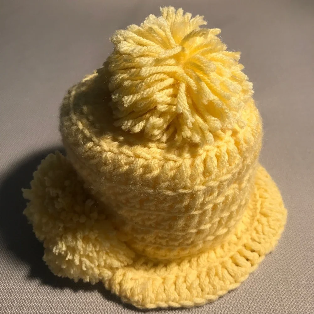 Handmade Crocheted‎ Toilet Paper Cover Holder Bonnet Hat Cottage Granny Core